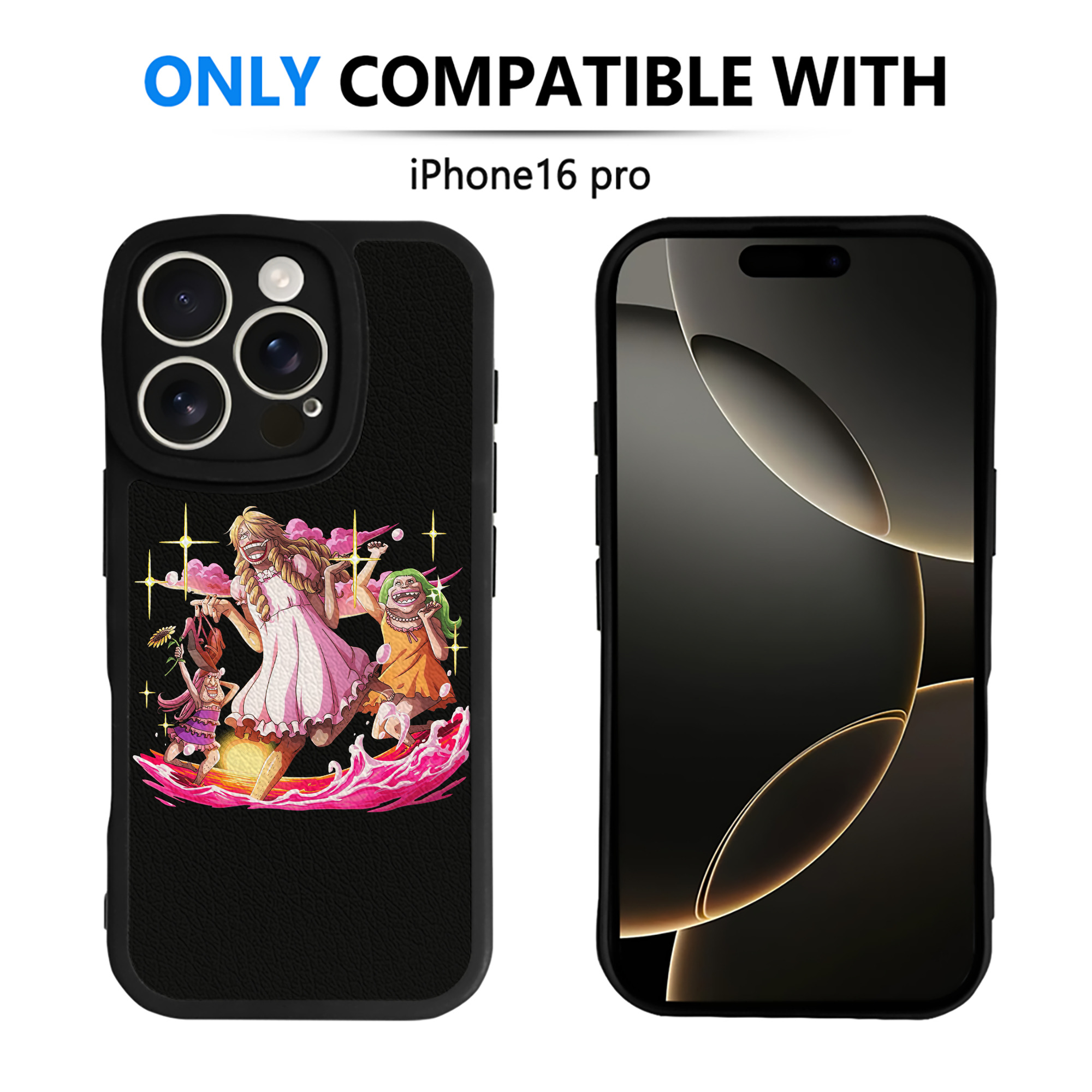 （画像用） ワンピース サンジ ONE PIECE Sanji 【iPhone 16シリーズ対応】シリコンスマホケース（レザー調） 材質：シリコン